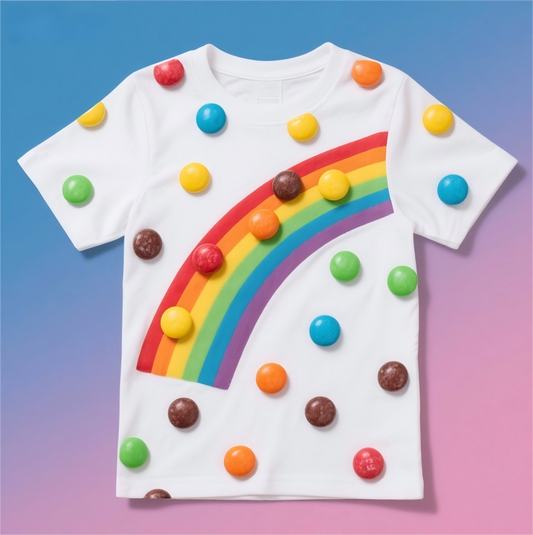 Creative T-shirt Rainbow candy