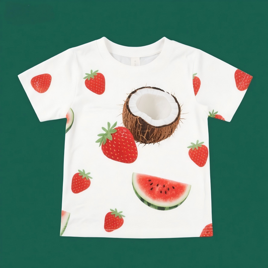 Creative T-shirt The sweetness of strawberries, the refreshing taste of coconut, and the “explosive” flavor of watermelon – all combined in one.