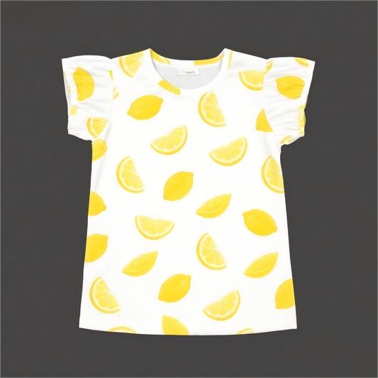 Creative T-shirt Juicy Lemon Zero-Degree Short-Sleeved Shirt
